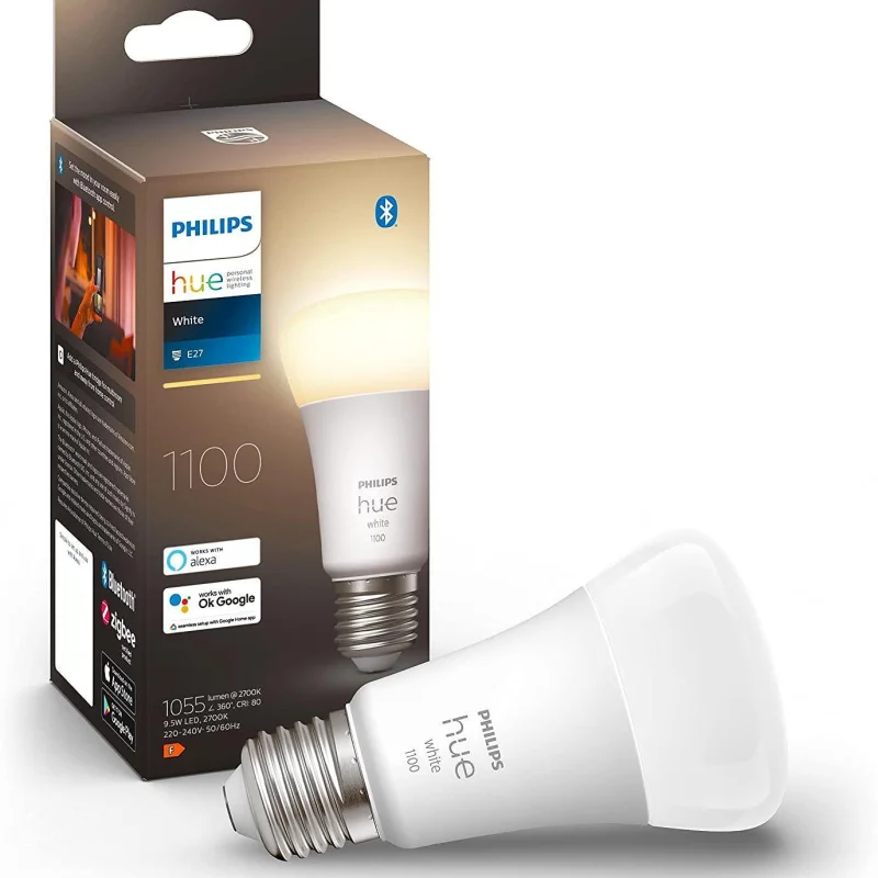 Смарт крушка Philips Hue White E27, 1100 lm