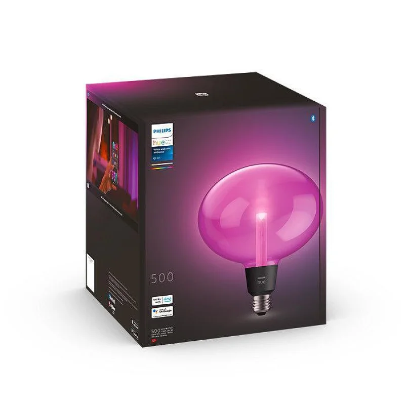 Philips HUE LED Крушка Lightguide Ellipse E27, White and Color Ambiance, 6.5W, 500Lm
