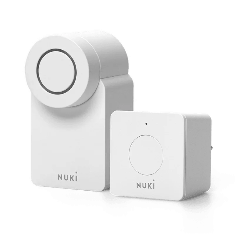 Промо пакет Nuki смарт Wi-Fi ключалка NUKI 4.0 Matter + смарт Wi-Fi хъб NUKI Bridge