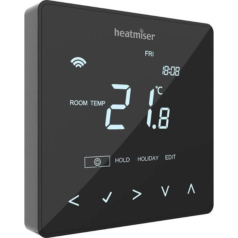 Смарт стаен термостат Heatmiser NeoStat, WiFi (Цвят: Бял)