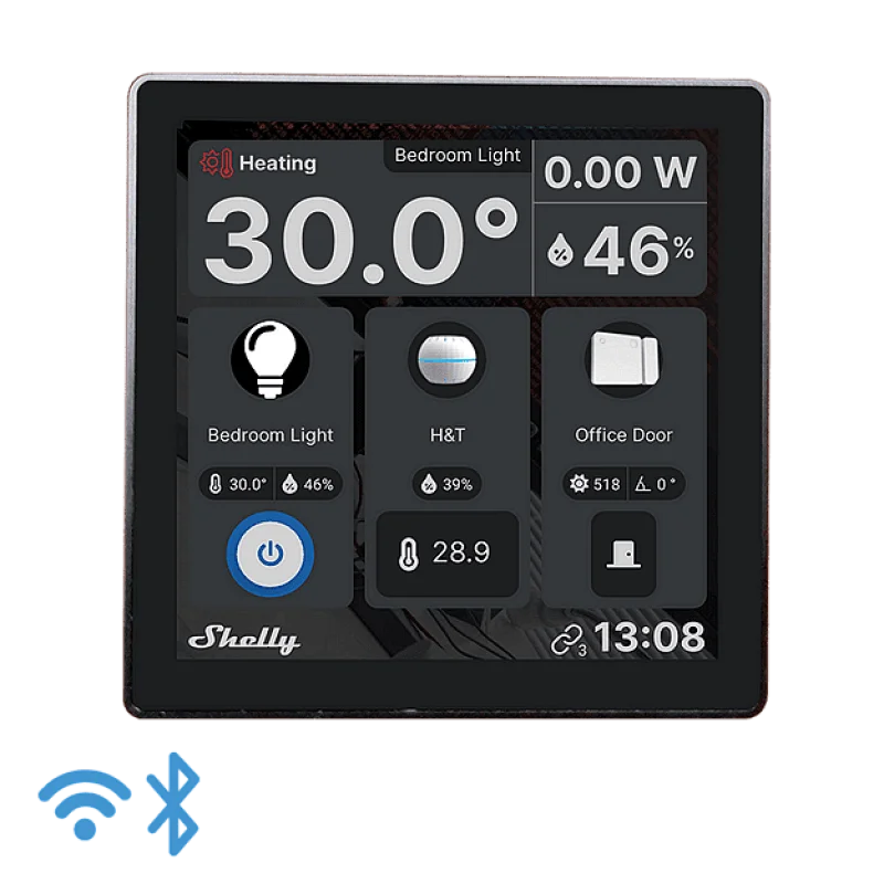 Shelly Wall Display Black + BLU H&T Black, черен