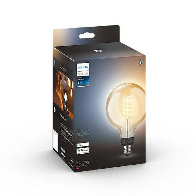 Philips HUE LED Крушка Filament 7W E27, G125 White Ambiance