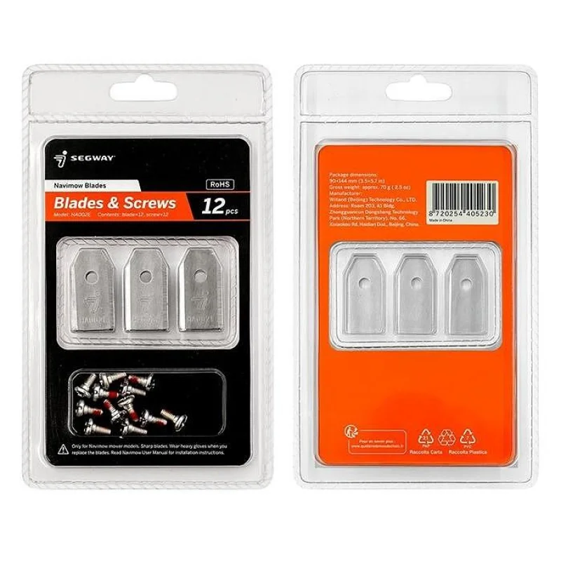 Комплект резервни ножове за косачка робот SEGWAY NAVIMOW, 12 БРОЯ
