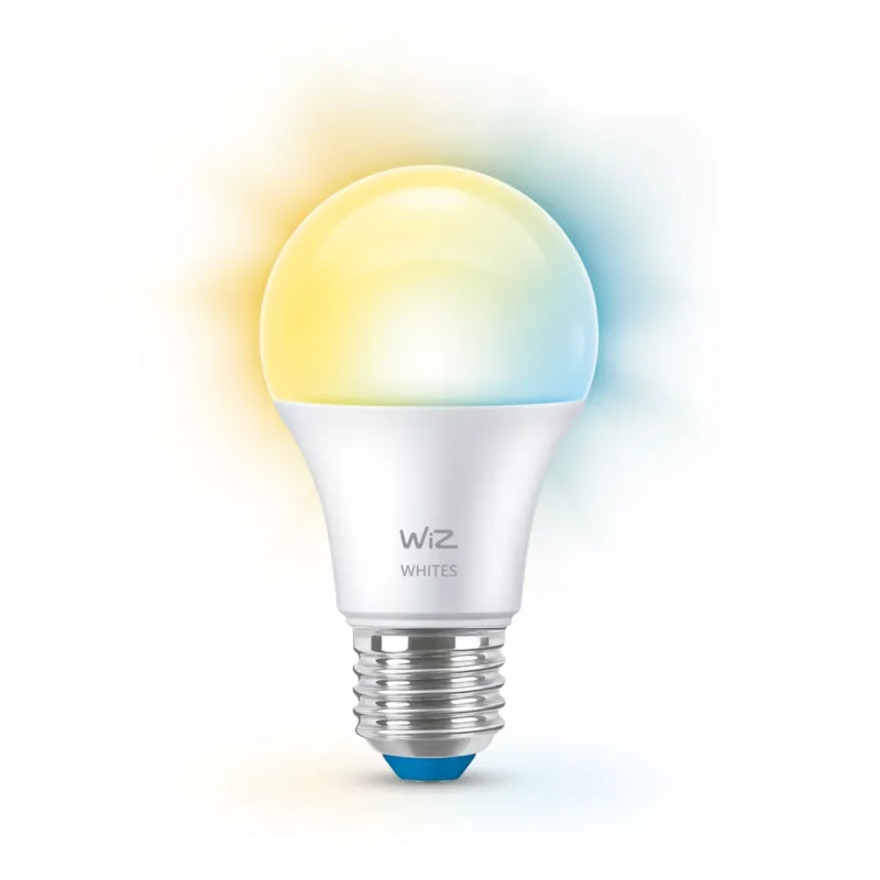 Смарт Wi-Fi крушка WiZ Bulb 60W A60 E27, бяла с гласово управление
