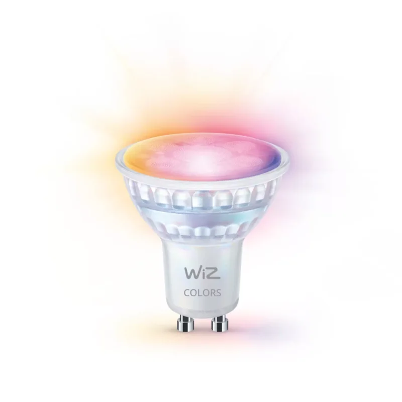 Смарт Wi-Fi крушка WiZ Spot 50 W PAR16 GU10 RGB с 16 млн. цвята и гласово управление