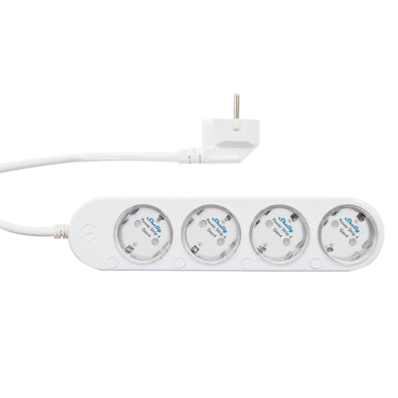 Смарт разклонител Shelly Power Strip 4 Gen4 - бял
