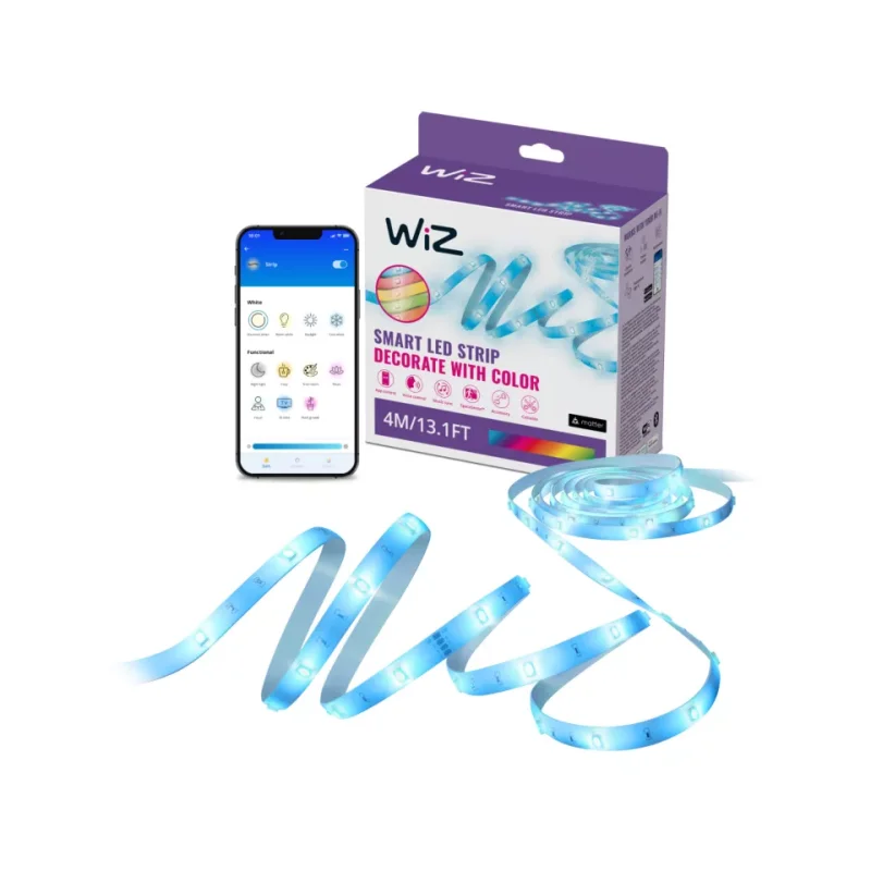 Смарт Wi-Fi лента WiZ - LED RGBW димируема 4m Wi-Fi Matter