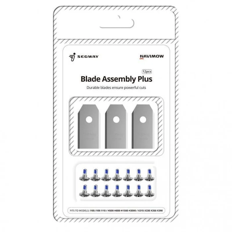 Комплект резервни ножове за смарт косачка - робот SEGWAY Navimow Plus, 12 бр.