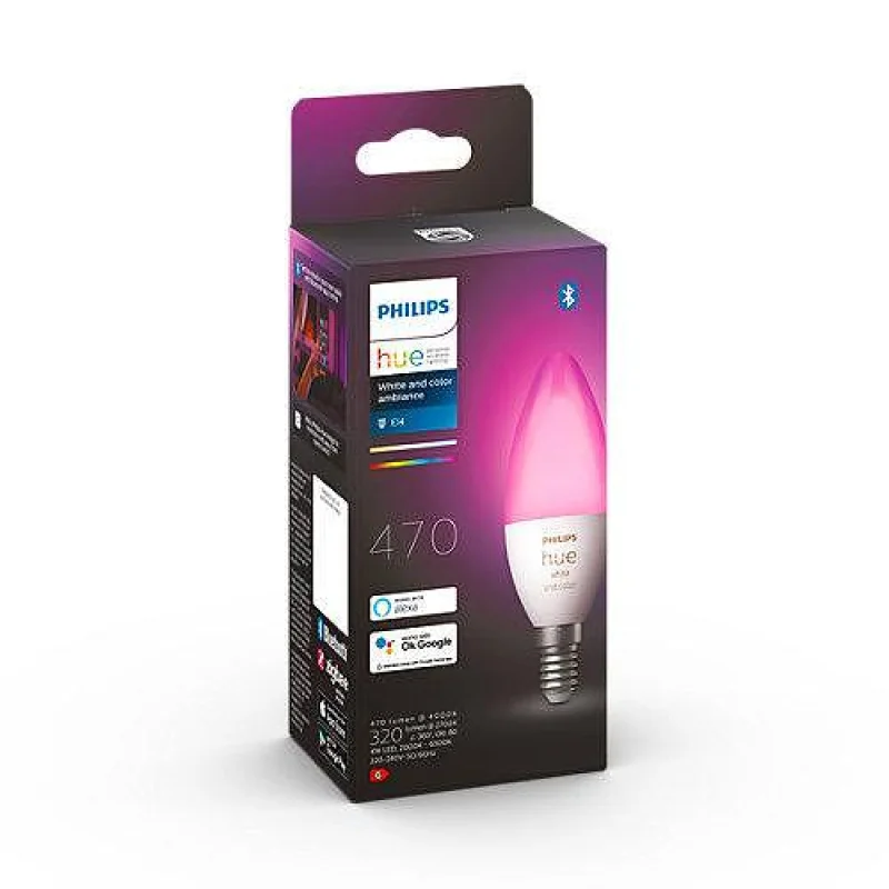 Philips HUE LED Крушка E14, WCA 5.3W B39