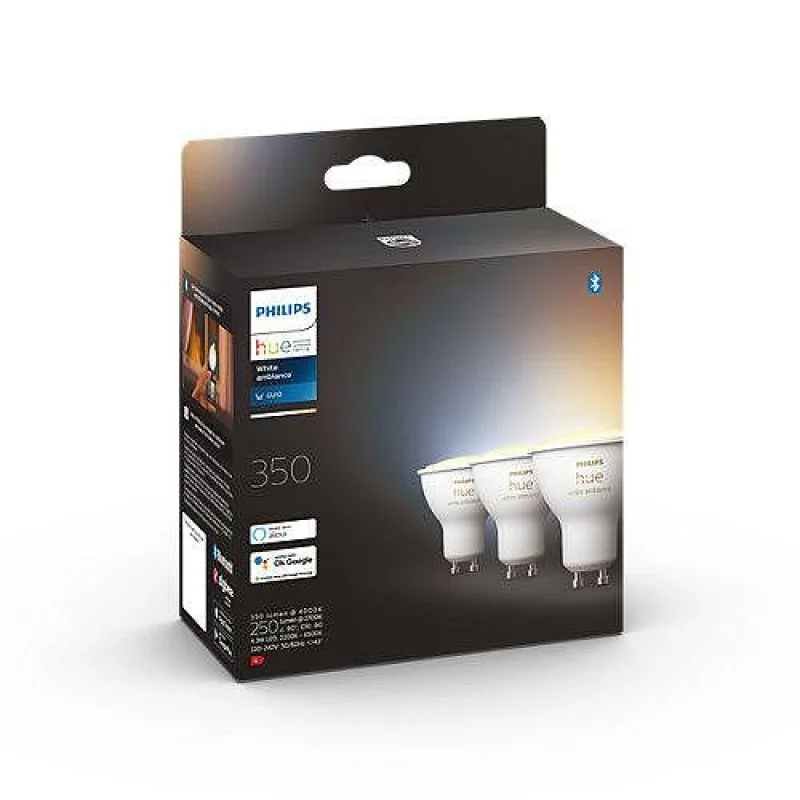 Philips HUE Комплект LED Лунички 3x4.2W GU10 3P EU