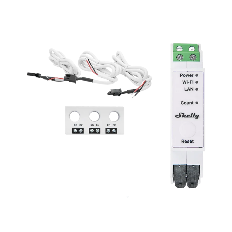 Смарт Wi-Fi електромер Shelly Pro 3EM-3CT63