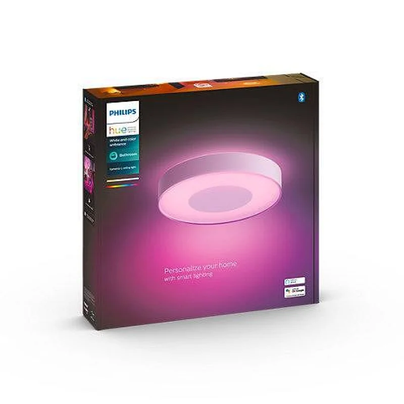 Philips HUE Плафониера Xamento, 33.5W, IP44 White and Color Ambiance (Цвят: Черен)